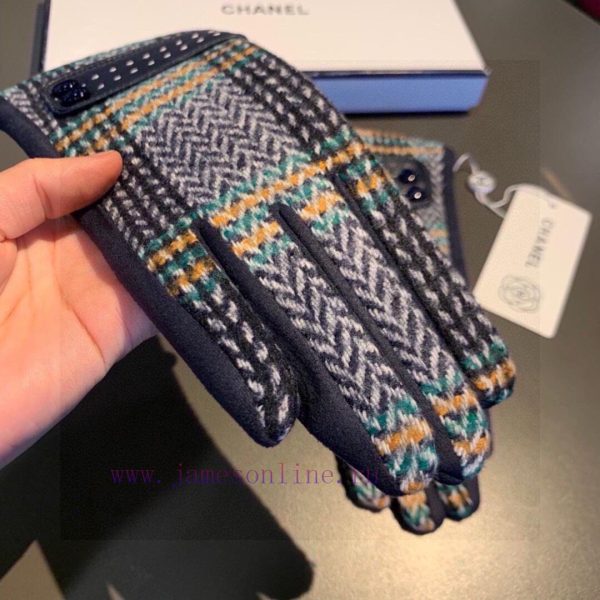 2023 New Chanel Wool Gloves, Fashionable Gloves, Warm for Autumn and Winter with Velvet Inneps3yor23 - Image 5