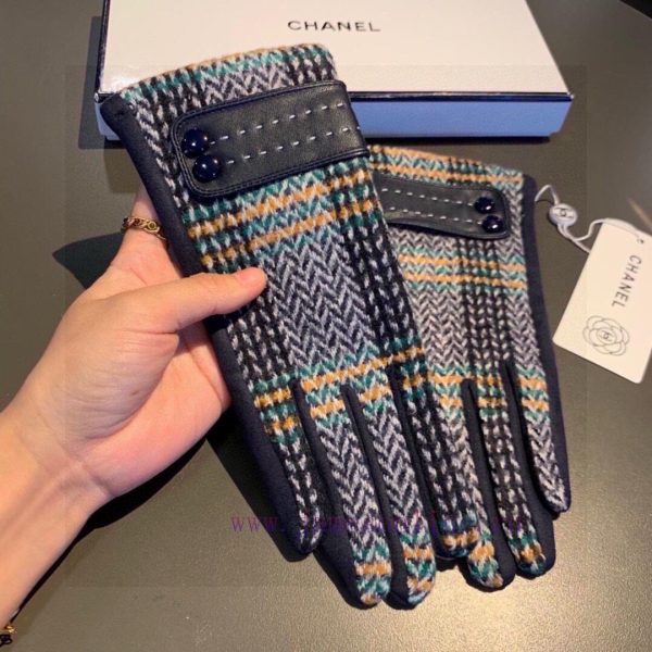 2023 New Chanel Wool Gloves, Fashionable Gloves, Warm for Autumn and Winter with Velvet Inneps3yor23 - Image 6