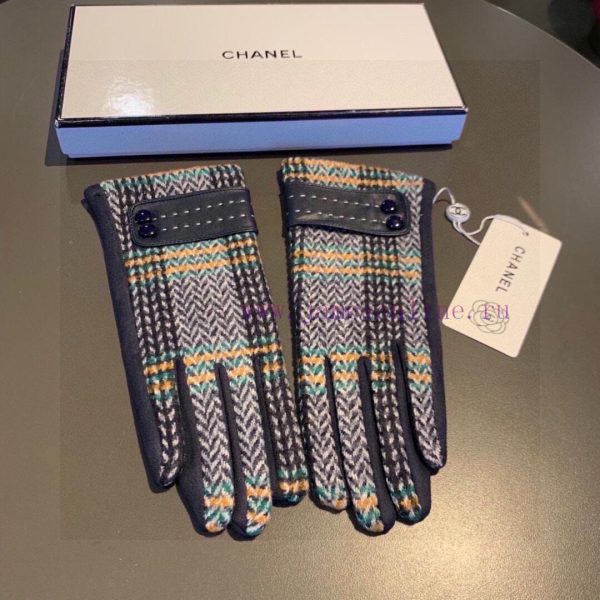 2023 New Chanel Wool Gloves, Fashionable Gloves, Warm for Autumn and Winter with Velvet Inneps3yor23 - Image 7