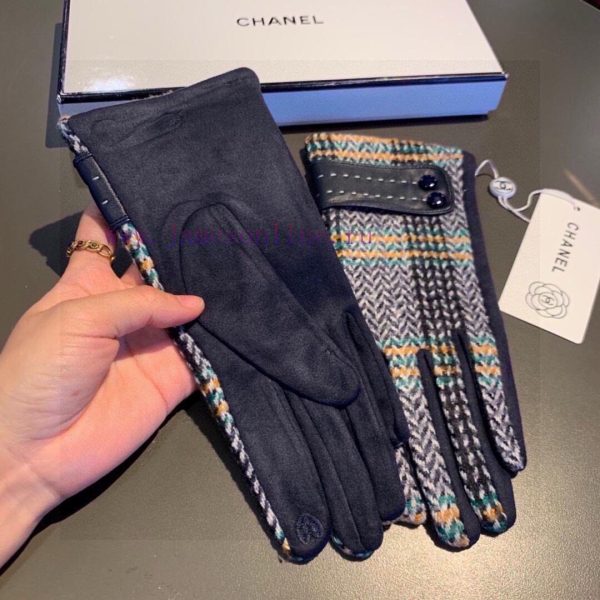 2023 New Chanel Wool Gloves, Fashionable Gloves, Warm for Autumn and Winter with Velvet Inneps3yor23 - Image 8