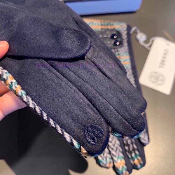 2023 New Chanel Wool Gloves, Fashionable Gloves, Warm for Autumn and Winter with Velvet Inneps3yor23 - Image 9