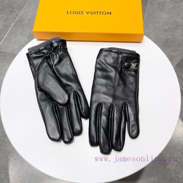 2023 new model debut ‼ Touch screen gloves men's gloves LV Louis Vuitton men's official webs0sjhupel - Image 4