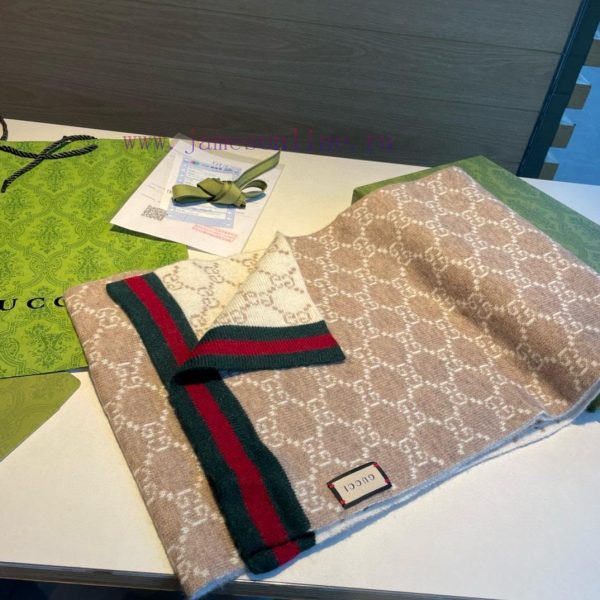 Gucci！！ New Knitted Scarf! A low-key luxury scarf with exquisite softness, elite and expert jl5wg55l - Image 4
