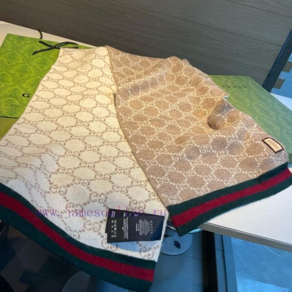 Gucci！！ New Knitted Scarf! A low-key luxury scarf with exquisite softness, elite and expert jl5wg55l - Image 5