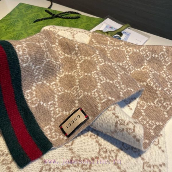 Gucci！！ New Knitted Scarf! A low-key luxury scarf with exquisite softness, elite and expert jl5wg55l - Image 6
