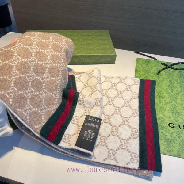 Gucci！！ New Knitted Scarf! A low-key luxury scarf with exquisite softness, elite and expert jl5wg55l - Image 7