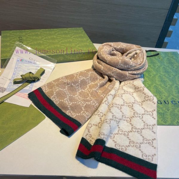 Gucci！！ New Knitted Scarf! A low-key luxury scarf with exquisite softness, elite and expert jl5wg55l - Image 8