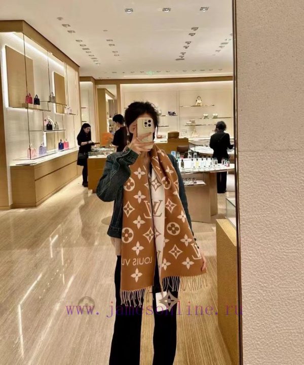 ️ Donkey brand essential double-sided presbyopia wool scarf~The presbyopia element is reallyryr0be3u - Image 2