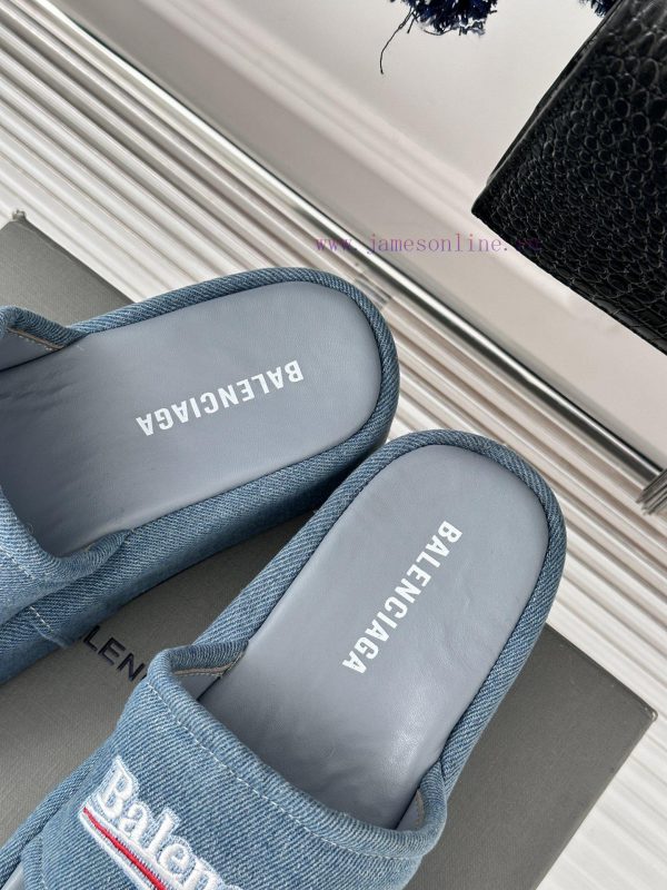 Balenciaga | Balenciaga 24SSpring and summer new thick soled slippersThe correct original ve95pm87p4 - Image 9