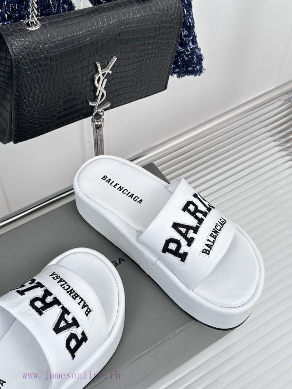 Balenciaga | Balenciaga 24SSpring and summer new thick soled slippersThe correct original vey1asmzhr - Image 6