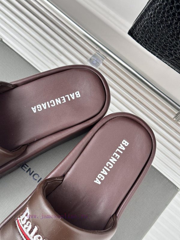Balenciaga | Balenciaga 24SSpring and summer new thick soled slippersThe correct original vea8e3xvq4 - Image 9