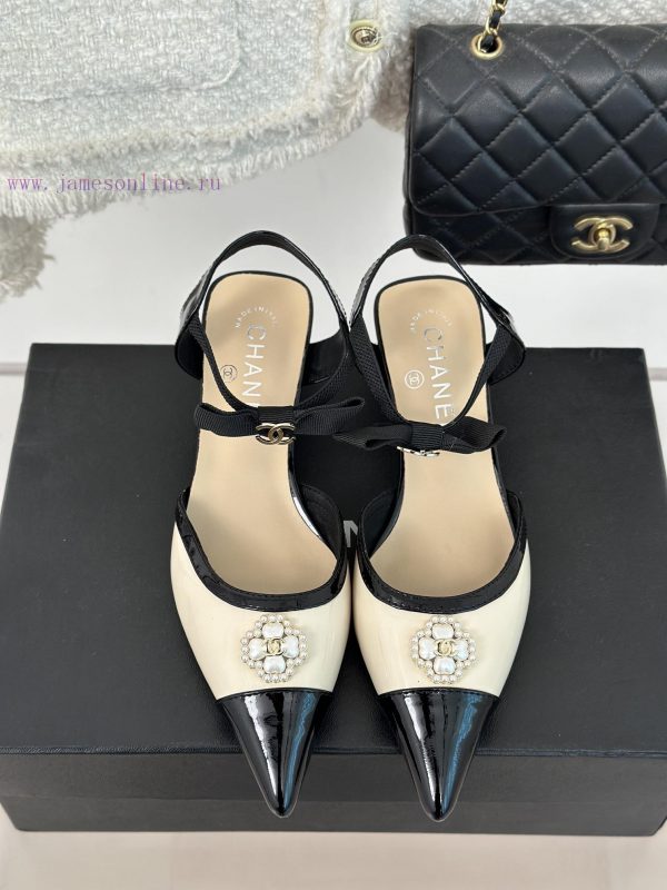 Chanel | Chanel 24C New Product ClassicDouble C Clover Pearl Sandals and Slippers SeriesThe 2h08aeh5 - Image 5