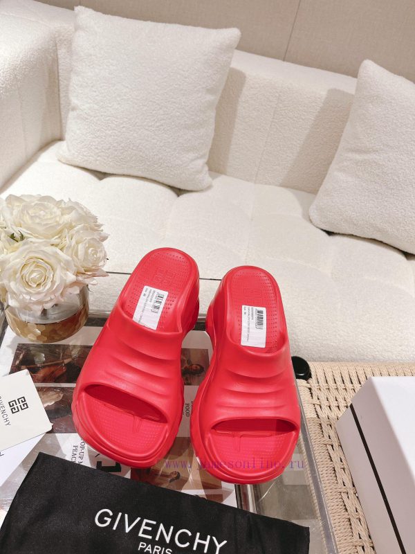 Given * hy Givenchy 23vs Spring/Summer Hot Products Slope Heel Thick Bottom Cool Trawl Red H3k865ehu