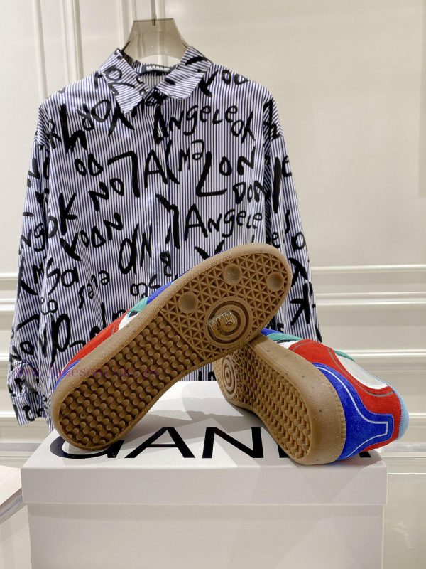 -- New Product Arrives -- GANNI Yang Mi's Same Style Color blocked Retro German Training Shoge1mtycg - Image 10