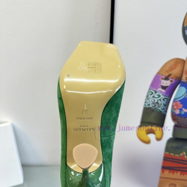 ???????Balmain ?????? Square headed wine glasses, custom-made shoesThis colored leather winex2r00bbc - Image 10
