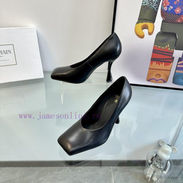 ???????Balmain ?????? Square headed wine glasses, custom-made shoesThis colored leather winewlaybkvc - Image 5