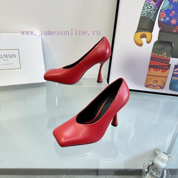 ???????Balmain ?????? Square headed wine glasses, custom-made shoesThis colored leather wine8m75eqha - Image 6