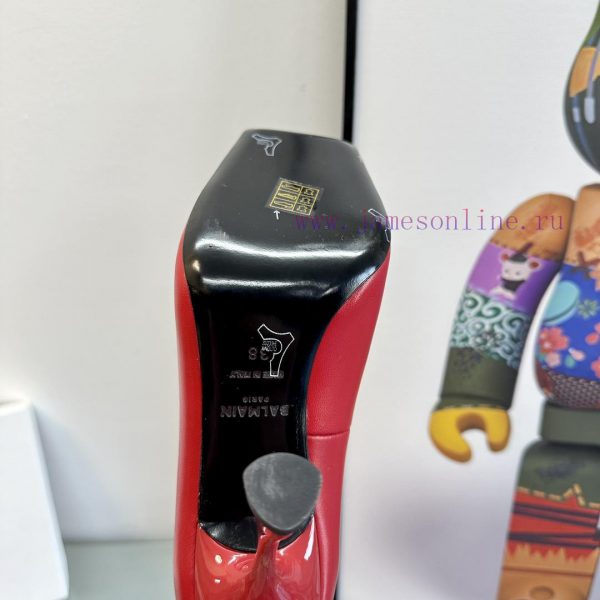???????Balmain ?????? Square headed wine glasses, custom-made shoesThis colored leather wine8m75eqha - Image 9