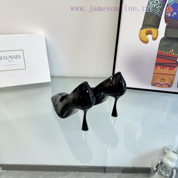 ???????Balmain ?????? Square headed wine glasses, custom-made shoesThis colored leather wine4xj46x6a - Image 5