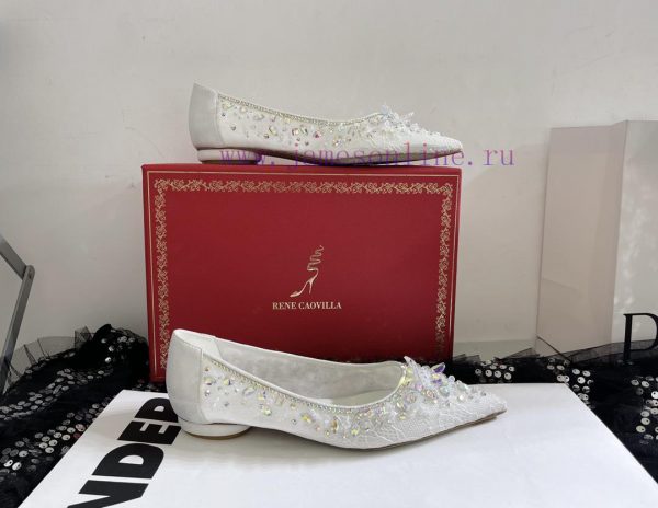 R ᴇɴᴇ C ᴀᴏᴠɪʟʟᴀ | 2023 ? Heavy Industry RC Crystal Gemstone Lace Heel Shoes Wedding Shoes Se1wi0s1ow