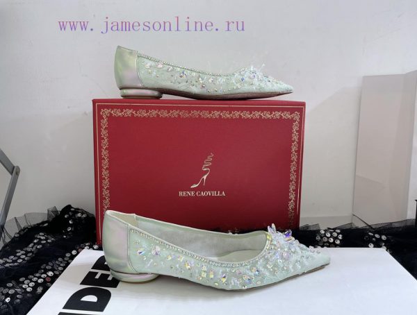R ᴇɴᴇ C ᴀᴏᴠɪʟʟᴀ | 2023 ? Heavy Industry RC Crystal Gemstone Lace Heel Shoes Wedding Shoes Seh3464zll