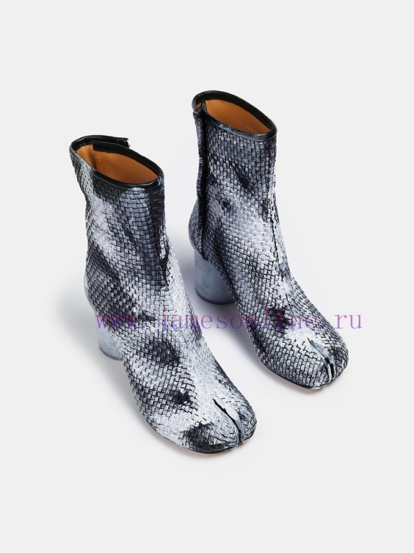 Maison Margiela 24 Early Spring New Knitted 8cm Split Toe Short Boots, Original One to One Cyh8h6clm - Image 3