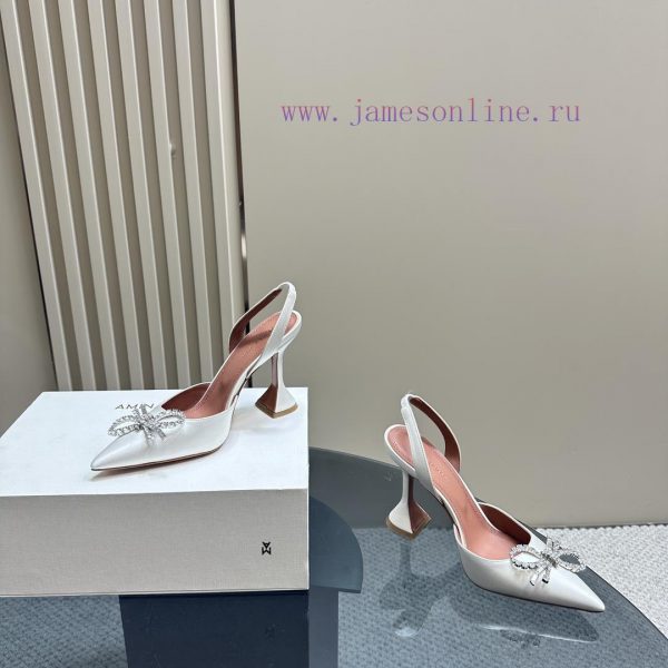 Amina Muaddi Sparkling Diamond Bow Beautiful Fashion ShoesAuthentic 11 Remastered Top Qualitkf1fpxbq - Image 7