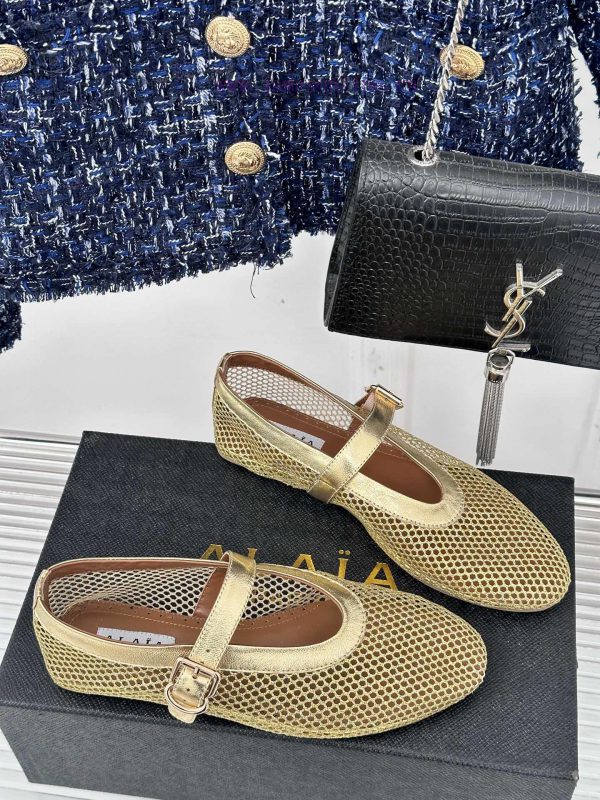 AlAIA | Alaia 23S New Retro ProductMesh Mary Jane shoes ballet shoesFull of girlish style, wy47sk3yy - Image 4