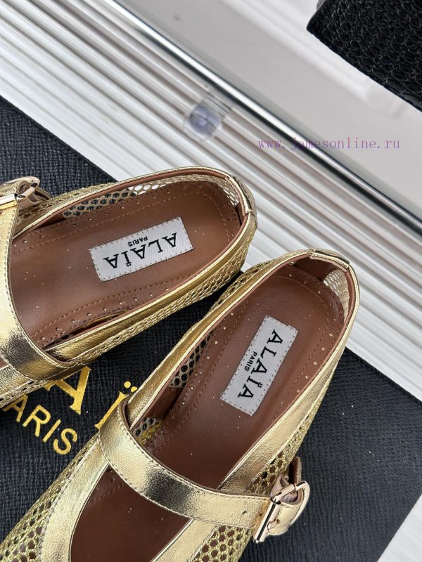 AlAIA | Alaia 23S New Retro ProductMesh Mary Jane shoes ballet shoesFull of girlish style, wy47sk3yy - Image 9