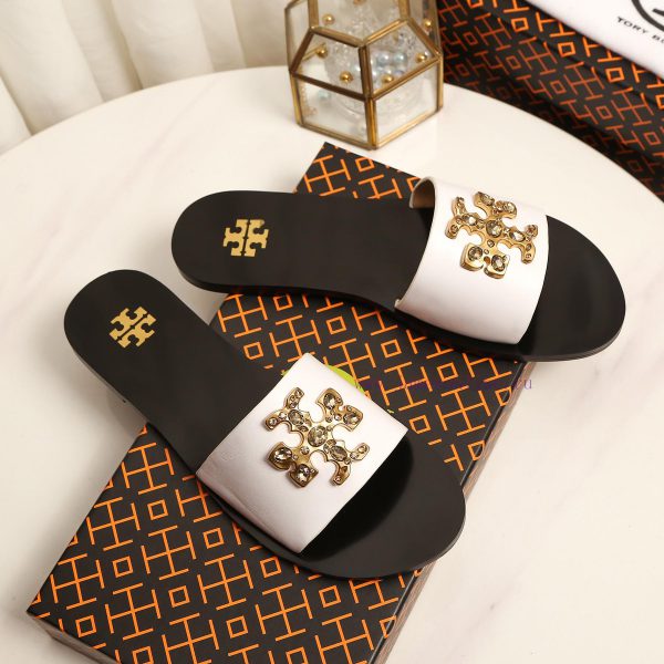19818-2 Toribechi Flat Dragged Sandals, made of cowhide fabric, available in black, burgundy6spxqhqr - Image 8