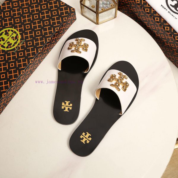 19818-2 Toribechi Flat Dragged Sandals, made of cowhide fabric, available in black, burgundy6spxqhqr - Image 9