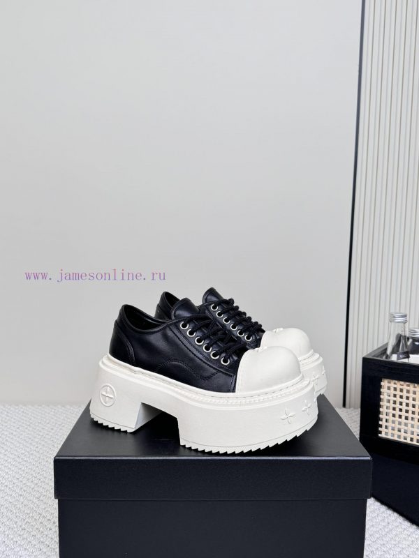 SMFK China-Chic Tide's latest popular cross flower big head thick soled derby shoesVersatileh8z2tc4t - Image 3