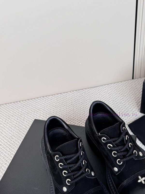 SMFK China-Chic Tide's latest popular cross flower big head thick soled derby shoesVersatile3o1c64r3 - Image 6