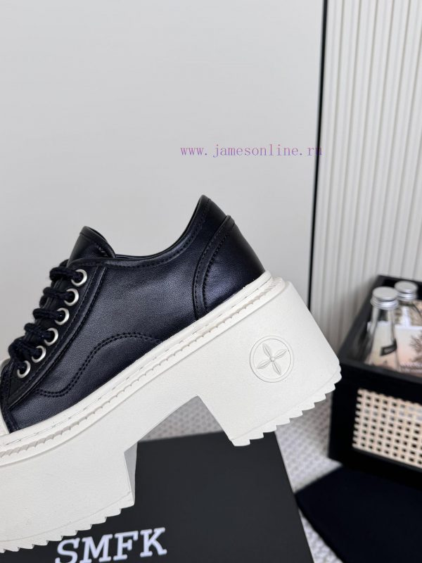 SMFK China-Chic Tide's latest popular cross flower big head thick soled derby shoesVersatileh8z2tc4t - Image 8