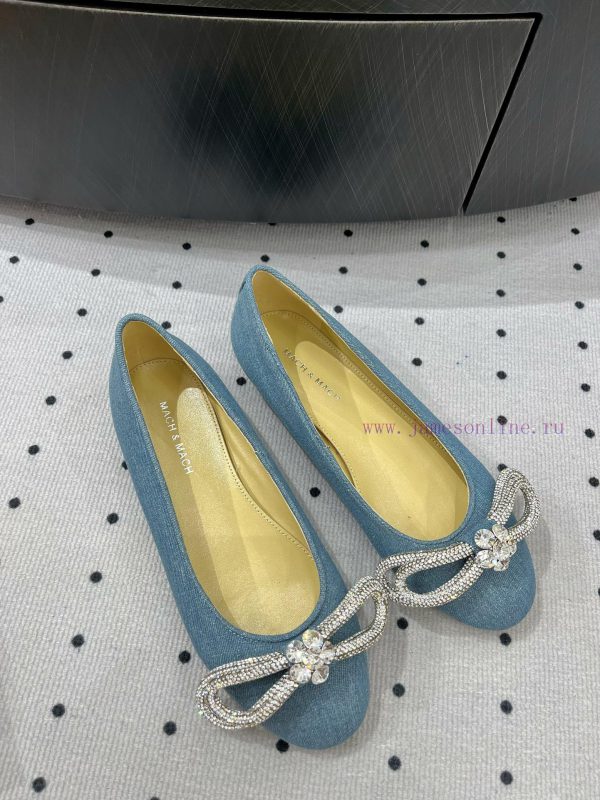 ????&???????? Personalized ballet single shoesFabric denimInner sheepskinLeather soleElegantic8r2yec - Image 8
