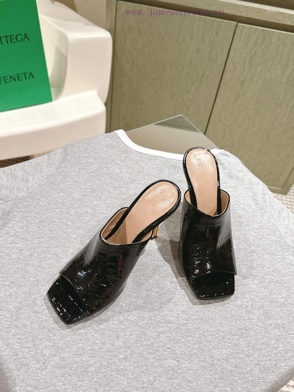 | ²⁰²4 ??  ?? BV Knot series metal heel slippers with high heels~Original version and 8.5 1:k77554iy - Image 4