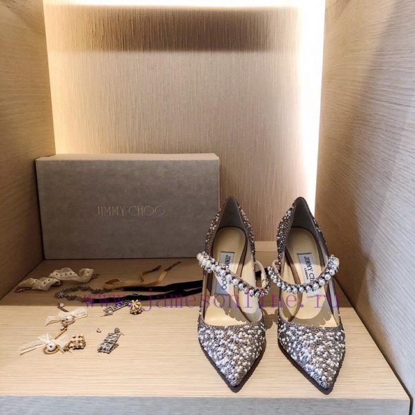 Top qualityjimmy choo ss24 new arrival～JC Classic Series | Pearl Diamond Chain Pointed High iwrffe9j