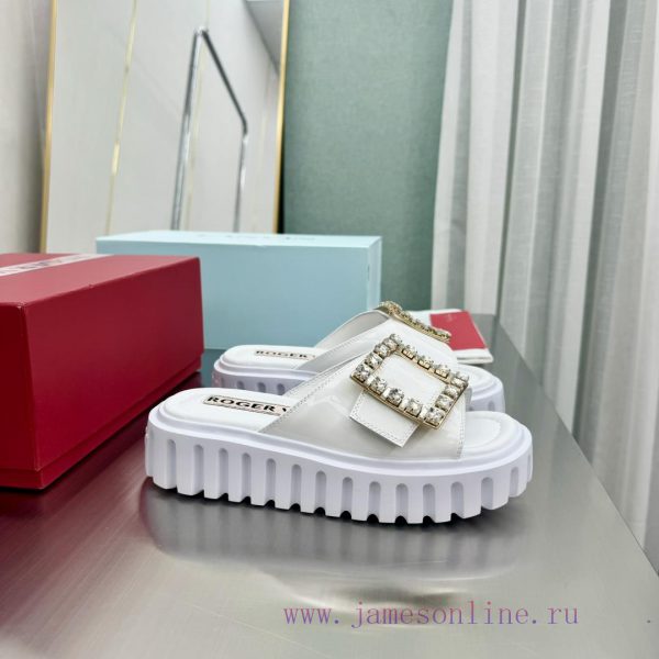 ????????? * 2024 Spring/Summer New RV Women's Shoes Viv 'Go Stick Metal Buckle Leather Mullekygw76f6
