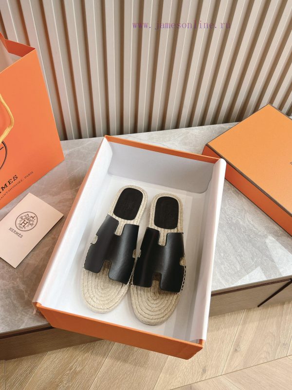 Top tierAima H Home 2024 Antigua Grass Weaving Slippers - Made of genuine leather with a larghn4kcse