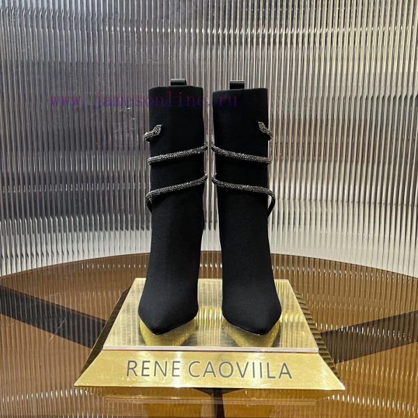 R ᴇɴᴇ C ᴀᴏᴠ ɪʟʟᴀ | 2024 snake shaped autumn and winter bestseller CLEO sock boots high heelsljevez2q