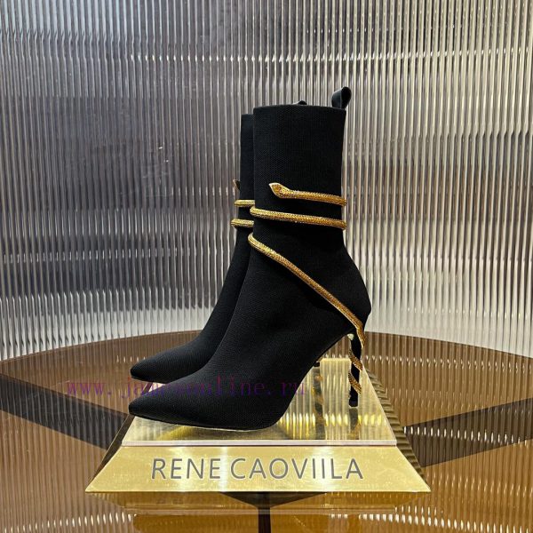R ᴇɴᴇ C ᴀᴏᴠ ɪʟʟᴀ | 2024 snake shaped autumn and winter bestseller CLEO sock boots high heels4s1g83sj - Image 3