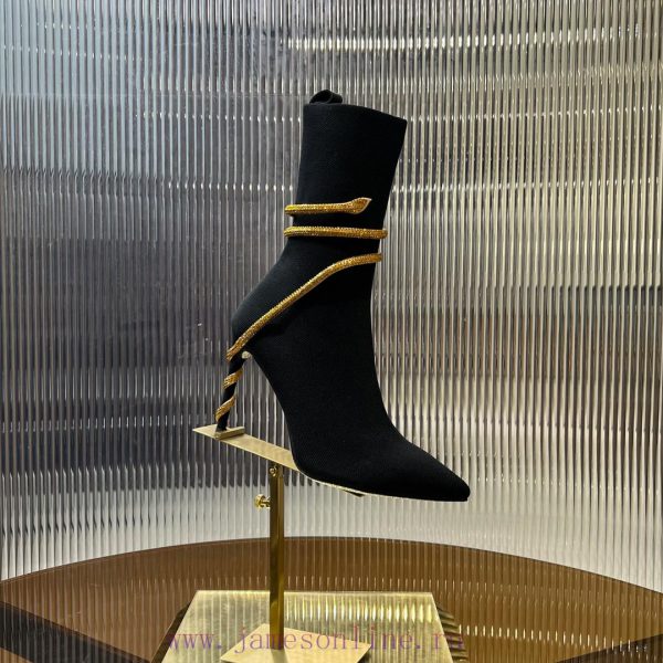 R ᴇɴᴇ C ᴀᴏᴠ ɪʟʟᴀ | 2024 snake shaped autumn and winter bestseller CLEO sock boots high heels4s1g83sj - Image 8