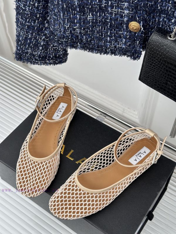 AlAIA | Classic retro mesh Mary Jane shoes from AlAIAFull of girlish style, with both modern74dy7bcu - Image 3
