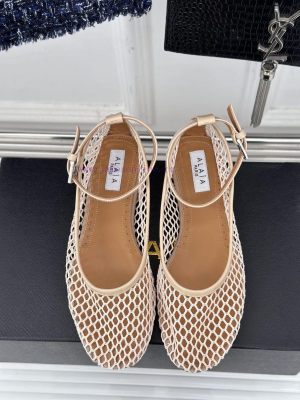 AlAIA | Classic retro mesh Mary Jane shoes from AlAIAFull of girlish style, with both modern74dy7bcu - Image 5