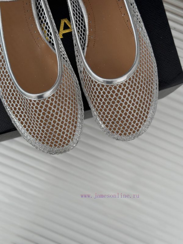 AlAIA | Classic retro mesh Mary Jane shoes from AlAIAFull of girlish style, with both modern1kfn6w0a - Image 8