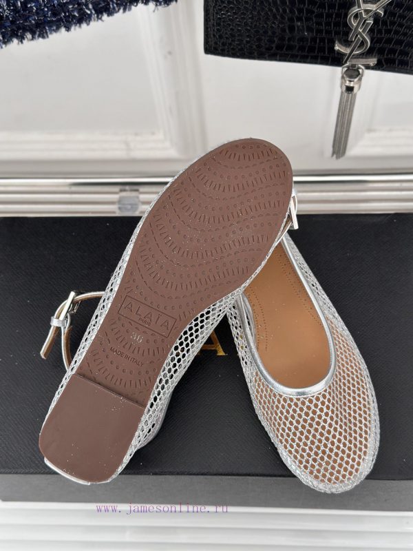 AlAIA | Classic retro mesh Mary Jane shoes from AlAIAFull of girlish style, with both modern1kfn6w0a - Image 10