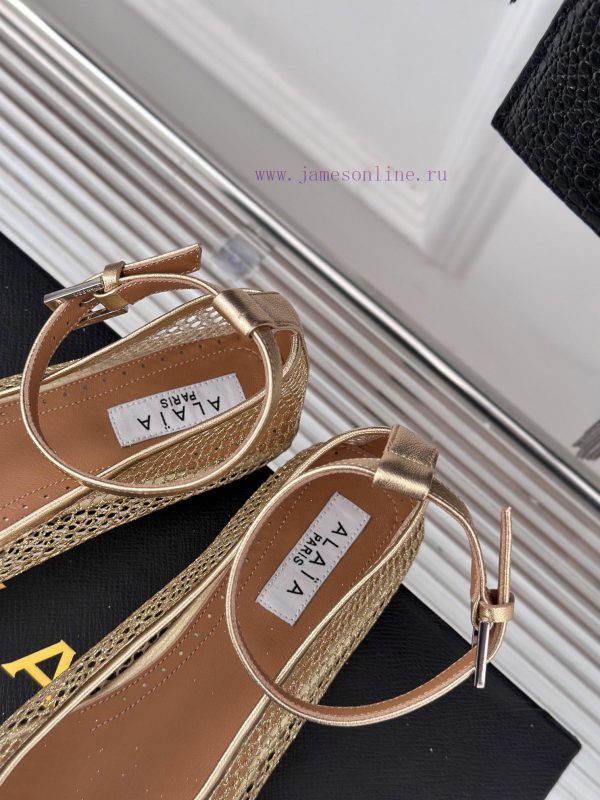 AlAIA | Classic retro mesh Mary Jane shoes from AlAIAFull of girlish style, with both modern2wknpskv - Image 9