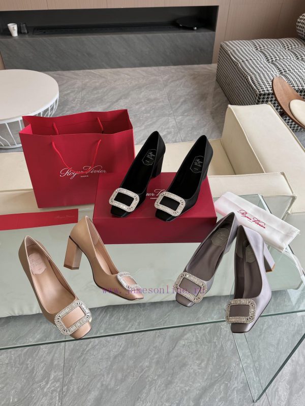 ?RogerVivi2025 Early Spring New RV Women's Shoes BellVivier Series Silk High Heels Single Shdm5vmmdh