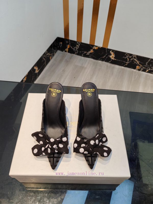 παπουτσια ανδρικα για περπατημα | Out Balmain 2024 Spring/Summer Fashion Bow High Heels SlippersBrand Balmain 𝘽𝙖𝙡𝙢𝙖𝙞𝙣 By French F fhrl7xbl | b soft stock παπούτσια αγίου μάρκου