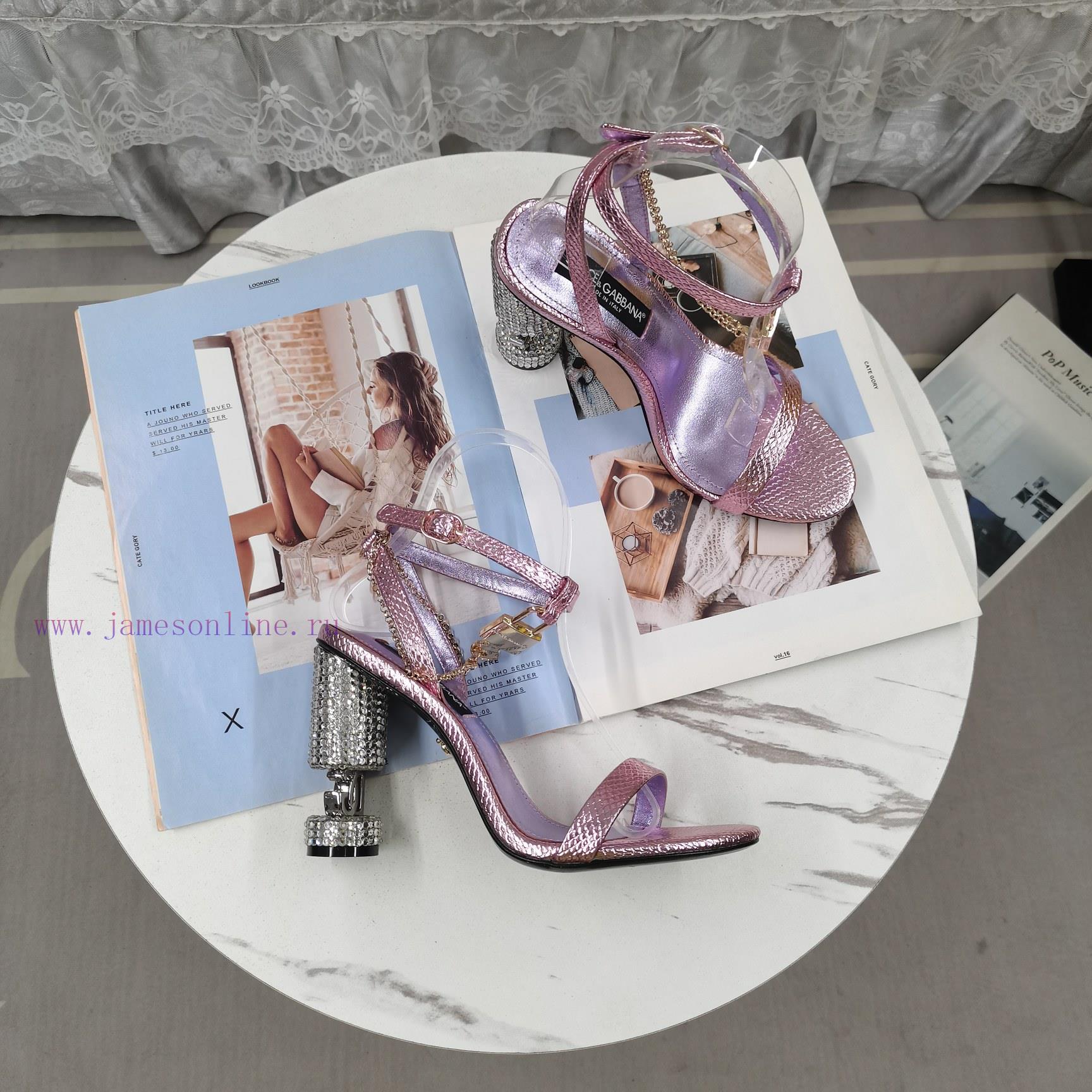πεδιλο nude 41 | New Top DGNew Chain Decoration DG Diamond Heel Fish Mouth SandalsPerfect Attention To DetailFoo 88gl2etl | παπουτσια για παρανυφακια - Image 3